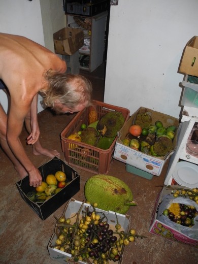 someone brought some more stash. we are excited. Fijian Longans. DELICIOUS>