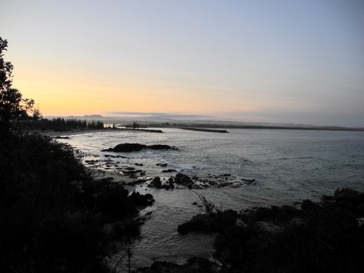 beuatiful port macquarie at sunset