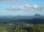 view over glass house mountains from Maleny: by michidoesoz, Views[116]