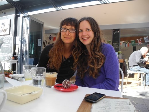 farewells and see you soon with ali in noosa! day too beautiful to be sad. we know we are going to see each other again! :) XXX