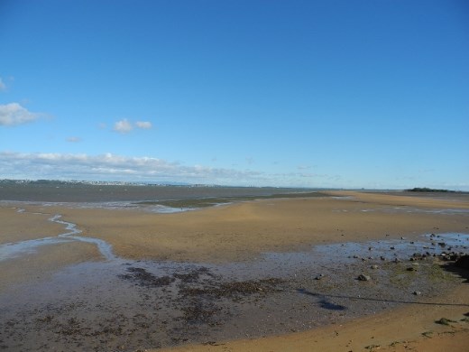 weekend away. Wellington Point Walk to island during low tide
