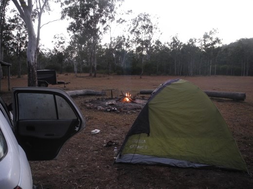 camping at the local community grounds in hidden valley. Paluma