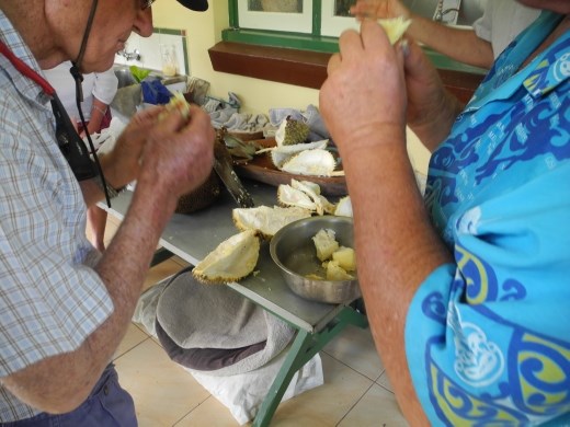 DURIAN!!!!! oh yes. talk about natural high. no herbs involved.