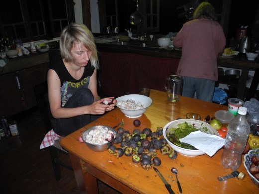 Ursula working hard.