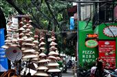 I was walking alone in the streets of Hanoi, searching for a cup of cold Vietnamese coffee since I had gotten addicted to it when I was in Ho Chi Minh. I didn't find the coffee, but I found the hats. They're not entirely connected of course, but to me they're the two best things about Vietnam. : by michinmari, Views[726]