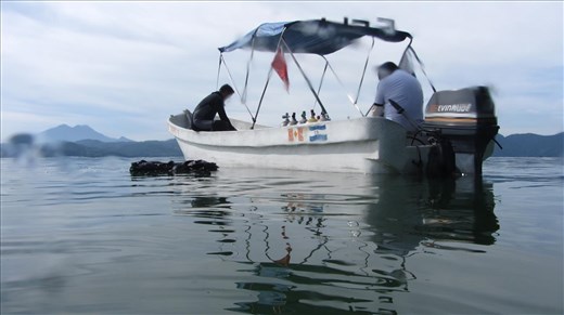 The dive boat
