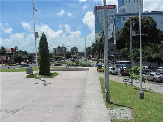View down Paseo General Escalon