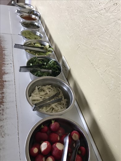 Choice of sauces and toppings