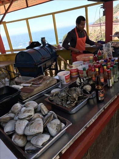 Loncheria at La Bufadora ( food stand at the geyser)