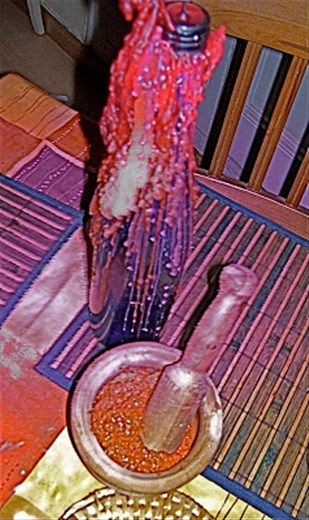 Salvitxada/Romesco Sauce---once and only once I tried to make it with a mortar and pestle. It was hard work.