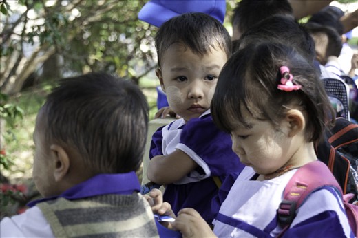 School Kid In Yangon Zoo Excursion, Yangon Burma