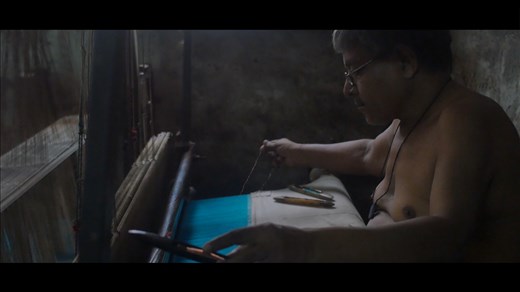 Silk weaving hand loom