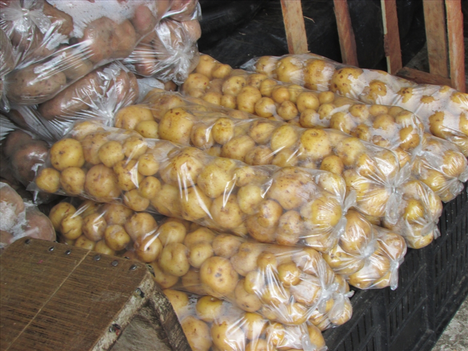 Andean colombian potatoes are a must for the soup. Colombia boasts a wide variaty of potatoes, of which the papa criolla 