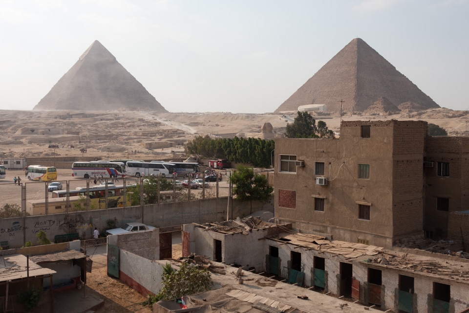 The view from a local's apartment.