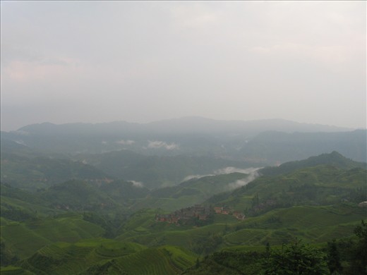 after sunset on the top of terrance