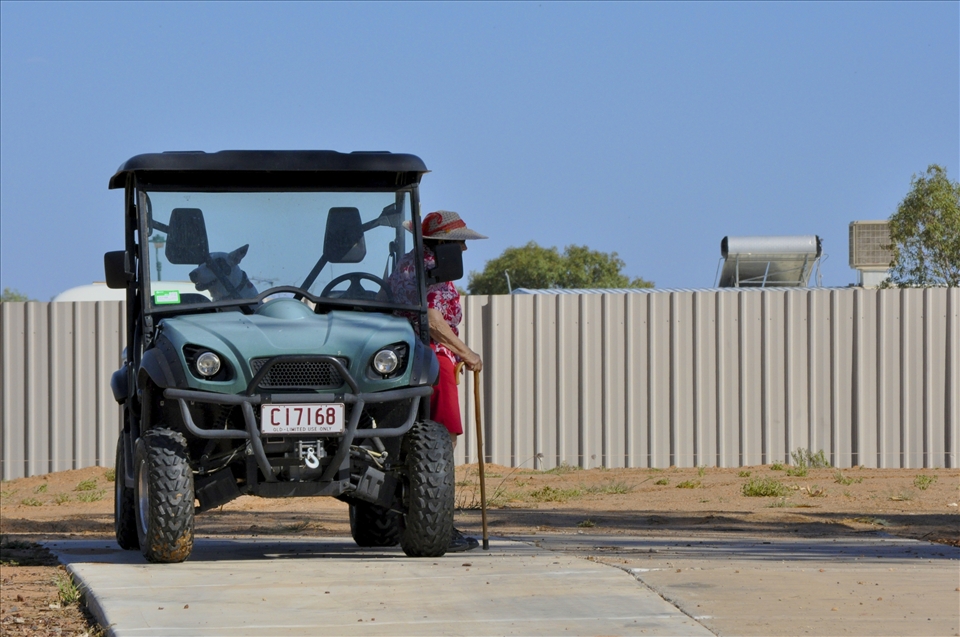 This is how cool Granny's cruise around in the west! 