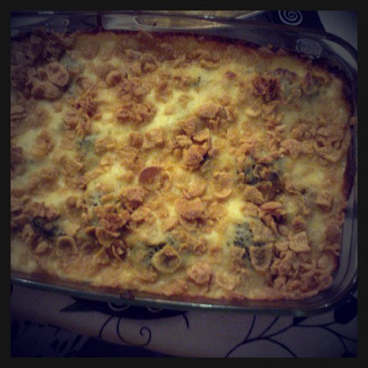 Golden Cheddar Cheese Casserole for Thanksgiving 2013