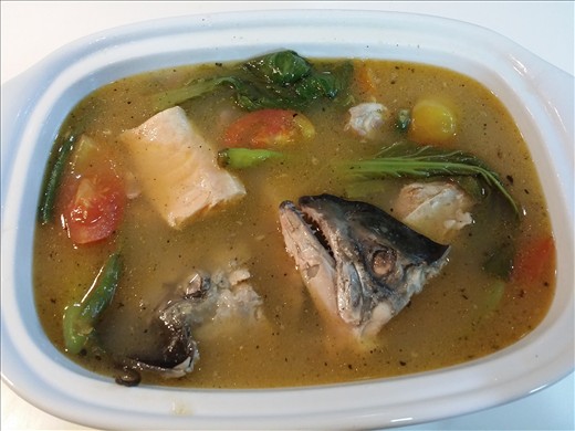 Your hot bowl of love-filled Salmon Sinigang is served!
