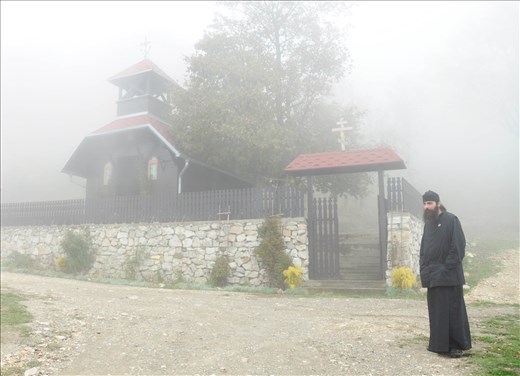 Only resident of the monastery sharing his life with God and nature, walking trough mists that covers the monastery most time of the year became a monk 10 years ago. He built the monastery with his own hands as a refugee for all the people who come with pure heart and good intentions.