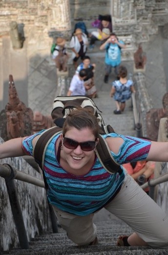 Me conquering the Stairs