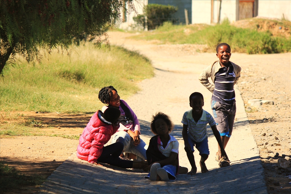 Always smiling. A new South Africa lined with brilliant white teeth and beaming gums. 
