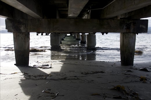 View from Underneath the Pier in Worser Bay, Wellington, NZ