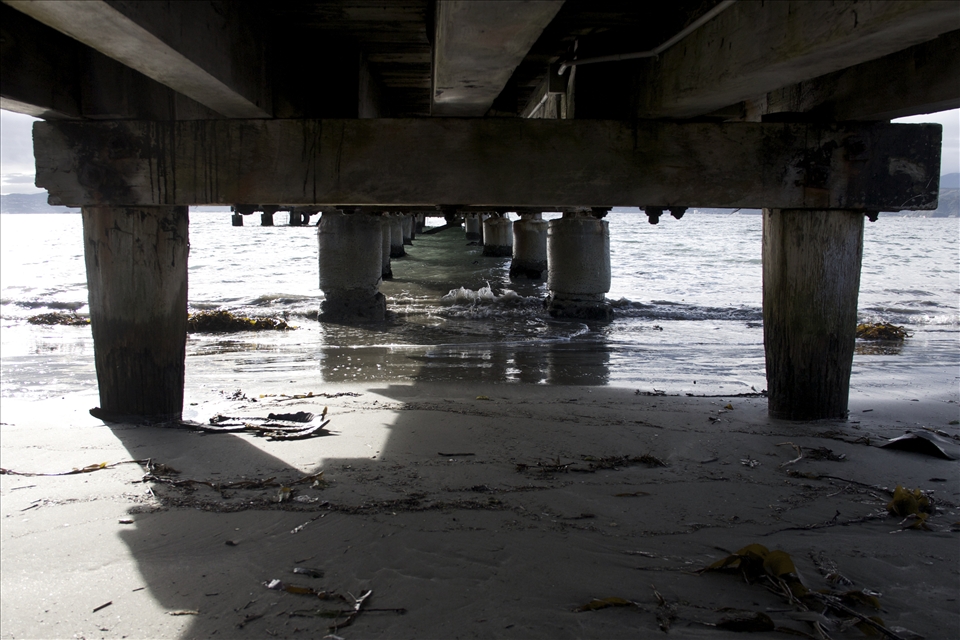 View from Underneath the Pier in Worser Bay, Wellington, NZ