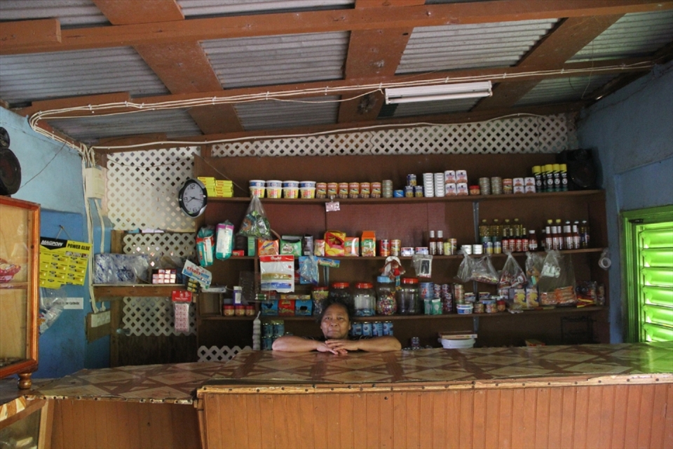 Ma Ricky’s shop served as the hub for the small rural village of Salybia.  The people of the area generally subsisted on unprocessed food that came straight from the earth – ground provisions, fish, fresh fruit – but just about anything else that they needed could be found at Ma Ricky’s sparsely stocked shop.  It seemed that everyone truly appreciated how much the land provided for them, although many wished they had some more cash in hand to buy material goods. The fact that land cannot be sold in the territory means that while land often remains in family hands and is used for farming, it cannot be used as collateral for loans, making progressing out of material poverty a serious challenge.