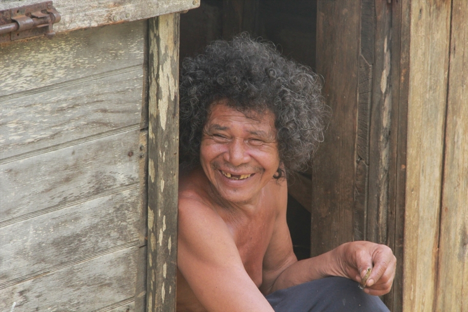 The consumption of cannabis is widespread and seems to carry no stigma in the area of the Kalinago Territory that I visited. All walks of life from old to young, male or female smoked. Of course when you have fertile land instead of money, it makes sense that cannabis would be preferred over alcohol, as it can be planted for free. This man, who was a relative of the lady I stayed with was one of the poorer inhabitants. His shack was almost empty and he seemed to have a problem with his feet but being surrounded by a strong community, and clearly a healthy dose of marijuana, he has maintained a positive demeanour.