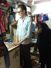 Anna getting measured at the tailor's for her saree blouse (it ended up fitting perfectly). : by mlodius, Views[292]