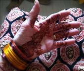 My mendhi (henna) -- getting ready for the party. : by mlodius, Views[371]