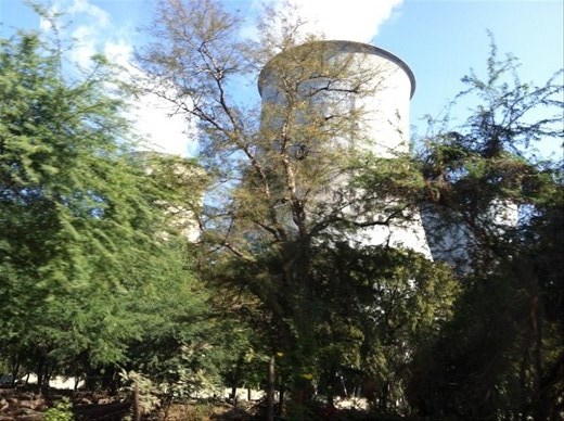 Out the car window- nuclear power plant not too far from Ahmenabad. 