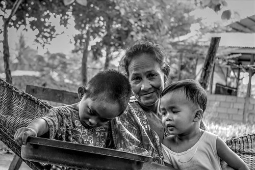 My auntie and little cousins