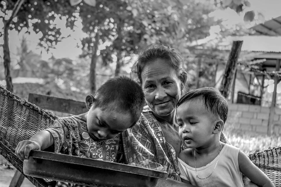 My auntie and little cousins