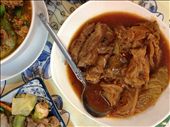 หมูตุ๋นน้ำแดง or ‘Pork stew in red sauce’ served at the original restaurant: by momo, Views[330]