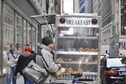 New York is a fast city with lots of fast food, I wonder if he even tasted just how good those donuts where?
