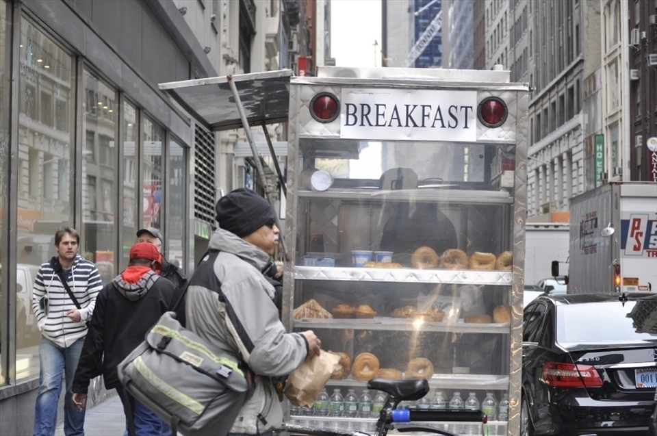 New York is a fast city with lots of fast food, I wonder if he even tasted just how good those donuts where?