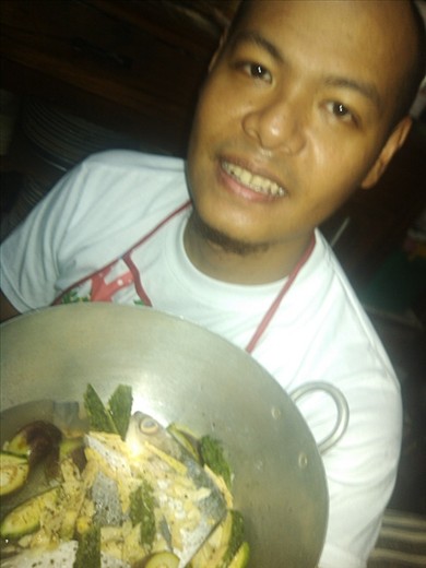 A little selfie with my dish ;-)