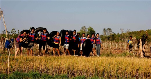 side view before go to the Oyo River Tubing