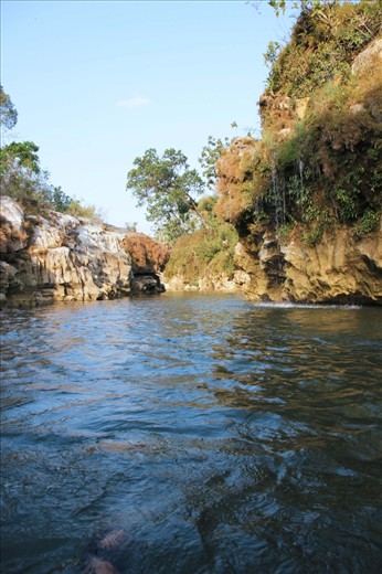 side view tubing river at Oyo's River