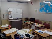 Our classroom (with fancy Kanji explanation at the whiteboard).: by monika, Views[1488]
