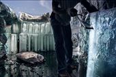 Men unload bricks of ice off a truck to crush up for local families to take home: by moniquemontfroy, Views[560]