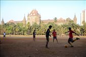 A group of teenagers spend the day playing soccer in a Mumbai park.: by moosey84, Views[523]