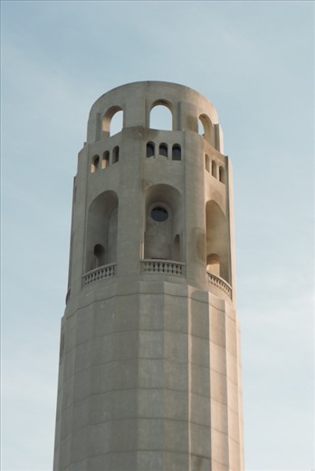 The Coit Tower that was closed after the Epic journey up the stairs