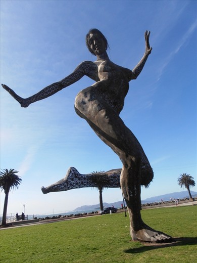 Art that was made for Burning Man festival which lives on Treasure Island