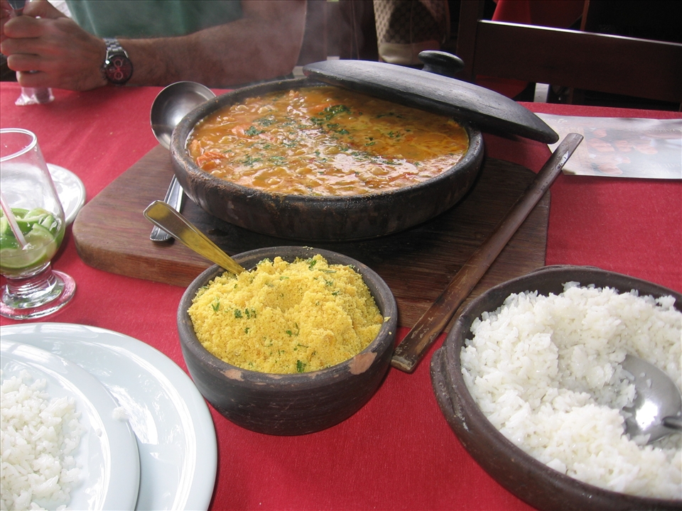 Moqueca de Camarao (Brazilian coconut shrimp stew)
