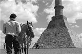 Horseback rider in front of the monument dedicated to Artigas, the national hero.: by morokii, Views[520]