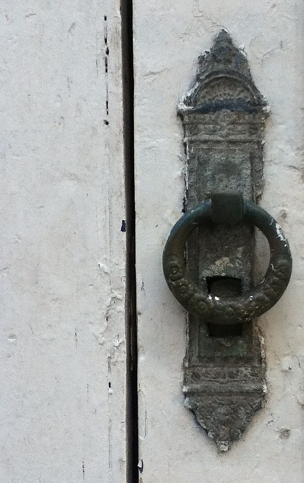 As I looked at this door knocker I wondered who or what was behind the door.