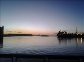 An evening in the port city of Mauritius, a ship waits at the dock : by mosesang, Views[270]