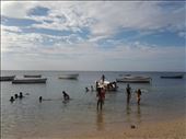 Children playing and having fun at the beach in Mauritius: by mosesang, Views[273]